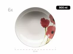 Blitzangebot 🧨 Tafelservice Ossia Poppy Flower - 12 teilig in rosa 😉 -Essen & Trinken Store 931928b