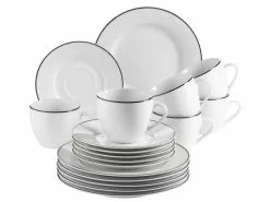 Coupon ✔️ Kaffeeservice Enna - 18 teilig in weiß 🌟