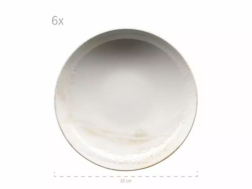 Auslauf 🥰 Tellerset Ossia wooden light - 18 teilig in beige ✨ 2 Auslauf 🥰 Tellerset Ossia wooden light - 18 teilig in beige ✨ – Bild 2