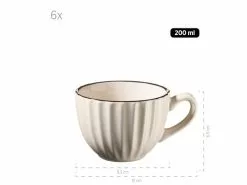 Bester Verkauf 🧨 Kaffeeservice Osita weiss - 18 teilig in weiß 👏 13 Bester Verkauf 🧨 Kaffeeservice Osita weiss - 18 teilig in weiß 👏 -Essen & Trinken Store 931968b