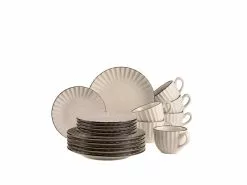 Bester Verkauf 🧨 Kaffeeservice Osita weiss - 18 teilig in weiß 👏