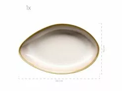 Budget 🌟 Servierschüsselset La Sinfonia beige - 2 teilig ✔️ -Essen & Trinken Store 931995a
