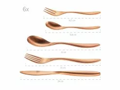Blitzangebot ✨ Besteckset Isabella kupfer - 30 teilig in braun 🌟 -Essen & Trinken Store 934001a