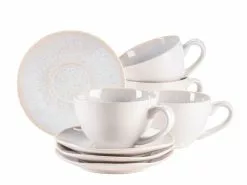 Bester Verkauf 😉 Kaffeetassenset Frozen weiss - 8 teilig in weiß ✔️