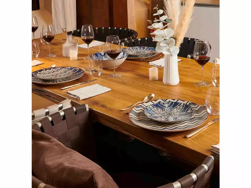 Top 10 🔥 Platztellerset Iberico blue - 4 teilig in blau 💯 2 Top 10 🔥 Platztellerset Iberico blue - 4 teilig in blau 💯 – Bild 2