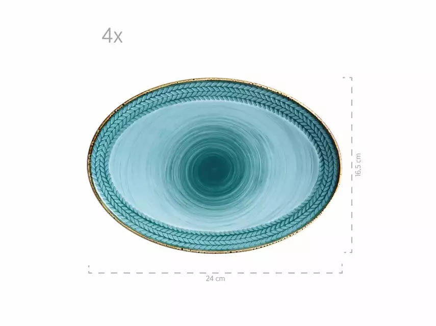 Coupon 🤩 Servierplatten Set Prospero blau - 4 teilig ❤️ 2 Coupon 🤩 Servierplatten Set Prospero blau - 4 teilig ❤️ – Bild 2