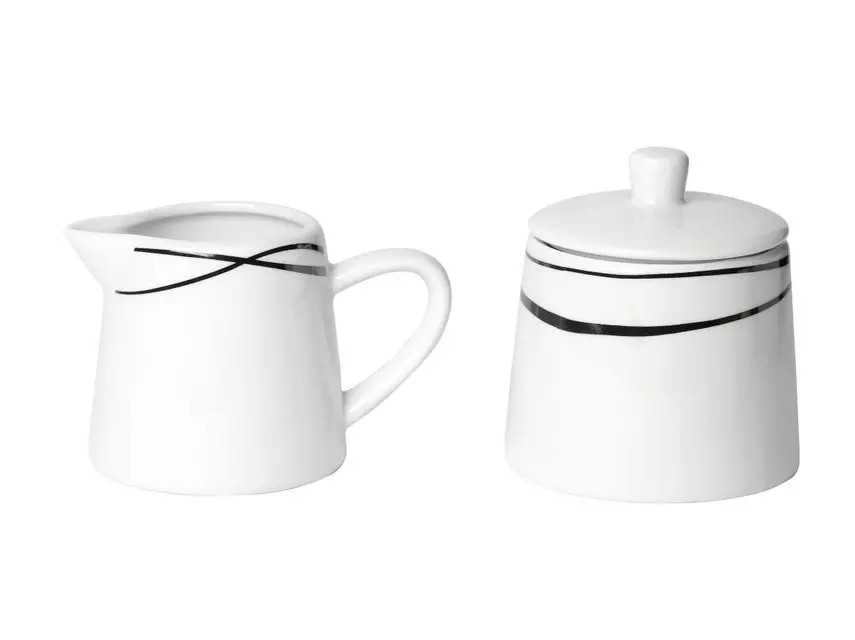 Billig 🎉 Milchkanne und Zuckerdose Oslo - 2 teilig in weiß 👏 1 Billig 🎉 Milchkanne und Zuckerdose Oslo - 2 teilig in weiß 👏