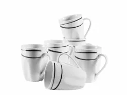 Bester Verkauf 🧨 Kaffeebecher Set Oslo - 6 teilig in weiß 🧨